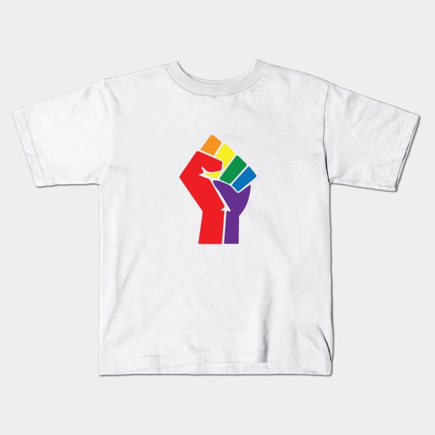 BLM Pride Rainbow Kids T-Shirt by stuffbyjlim